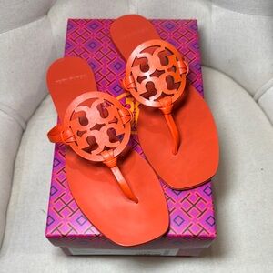 Tory Burch Miller Square Toe Sandals 8